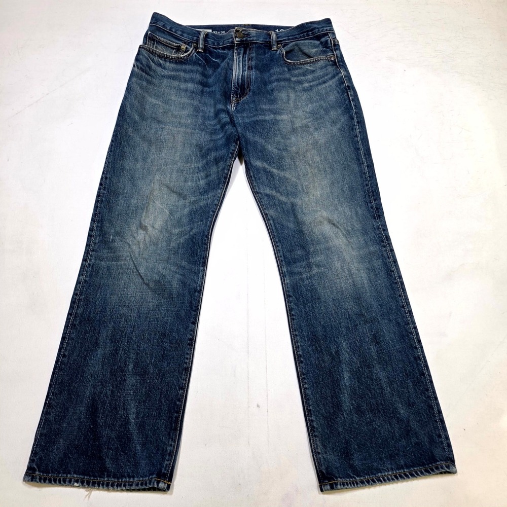 Gap Jeans Mens 33x30 Blue 1969 Easy Straight Leg Medium Wash Denim Pants